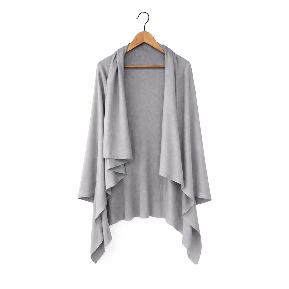 Calvin Klein 100% Silk Open Front Cardigan Womens S XS Lagenlook Minimalist